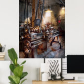 Poster Machiniste - Service d'incendie Lathe (Bureau à domicile)