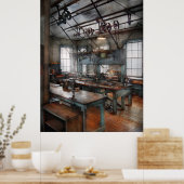 Poster Machiniste - Steampunk - La salle de fabrication (Cuisine)