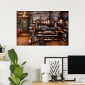 Poster Machiniste - Steampunk - Semi-automatique à 5 vite (Bureau à domicile)