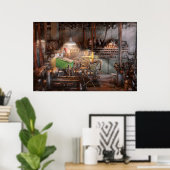 Poster Machiniste - Tout commence avec un Journeyman (Bureau à domicile)