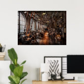 Poster Machiniste - Un magasin de machines entièrement fo (Bureau à domicile)