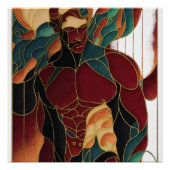 Poster macho homme pure illustration art (Devant)