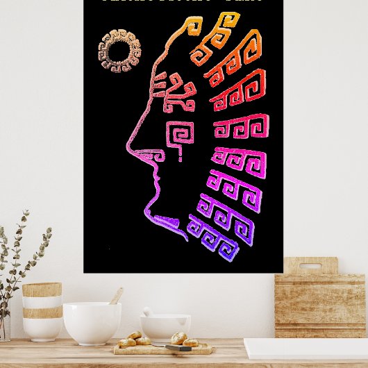 Poster Machu Picchu Cusco Pérou dessin (Cuisine)