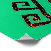 POSTER MACHU_PICCHU CUSCO PEROU MODERNE DESSIN (Coin)