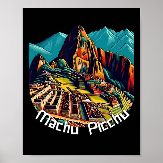 Poster Machu Picchu Cusco Pérou Sentier Inca Machu Picchu (Devant)