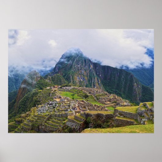 Poster Machu Picchu Overlook, Pérou (Devant)