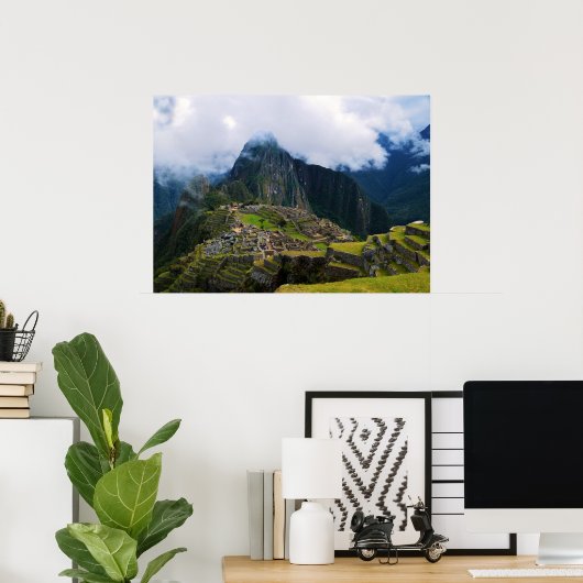 Poster Machu Picchu Overlook, Pérou (Bureau à domicile)