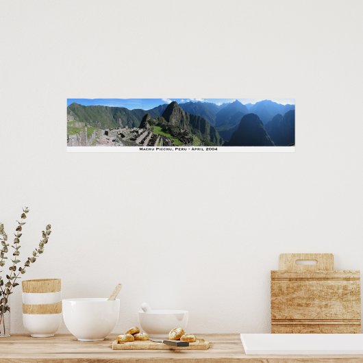 Poster Machu Picchu Panorama 2 (Cuisine)