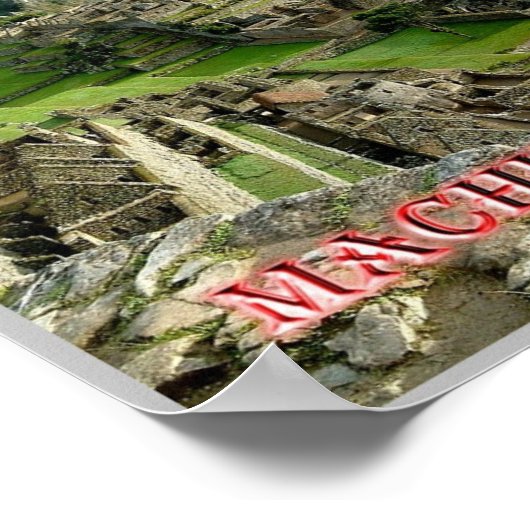 Poster Machu Picchu - Pérou - (Coin)