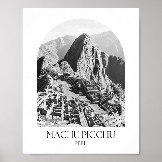 Poster Machu Picchu Pérou Arche Photo Imprimer (Devant)
