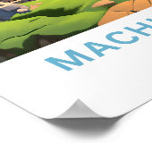 Poster Machu Picchu Pérou Imprimer (Coin)