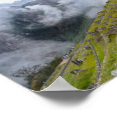 Poster Machu Picchu, Pérou, Terrasses (Coin)