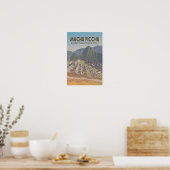 Poster Machu Picchu Pérou Voyage Art Rétro (Cuisine)