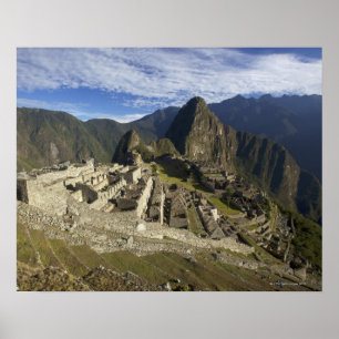 Poster Machu Picchu, site de patrimoine mondial de
