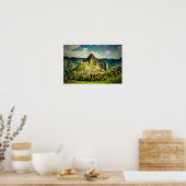 Poster Machu Picchu stylisé (Cuisine)