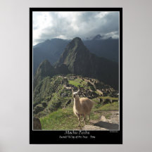 Poster Machu Picchu (zeven wereldwonderen)