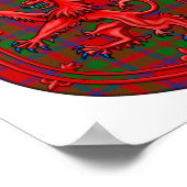 Poster MacIntosh Tartan Scottish Plaid Lion Rampant (Coin)