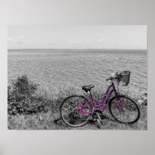 Poster Mackinac Island Bike Selective Color