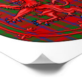 Poster MacKintosh Tartan Scottish Plaid Lion Rampant (Coin)