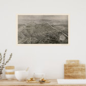 Poster Macon, GA Carte panoramique - 1912 (Cuisine)