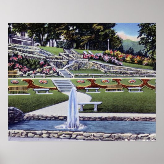 Poster Macon Georgia Washington Park (Devant)