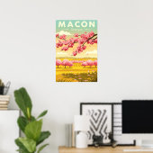 Poster Macon Géorgie vintage (Bureau à domicile)