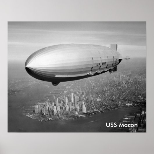 Poster Macon USS 16"x20" (Devant)