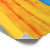 Poster Macro Abstrait à fleurs de Rudbeckia jaune (Coin)