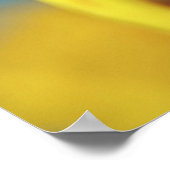 Poster Macro Abstrait à fleurs de Rudbeckia jaune (Coin)