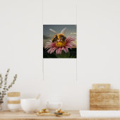 Poster Macro Bee (Cuisine)