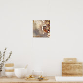 Poster Macro Bee in Bloom : Gros plan sur la pollinisatio (Cuisine)