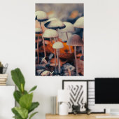 Poster Macro Champignons (Bureau à domicile)