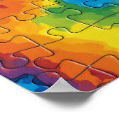 Poster Macro complexe : Jigsaw Puzzle Interlocking Art (Coin)