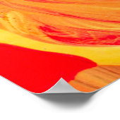 Poster macro fermer de différentes couleurs de peinture à (Coin)