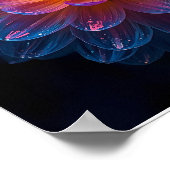 Poster Macro Fleur d'Aurore (Coin)