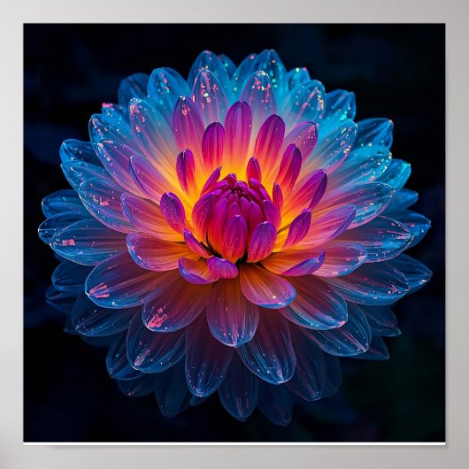 Poster Macro Fleur d'Aurore (Devant)