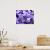 Poster Macro Floral Print Violets Africains (Cuisine)