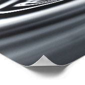 Poster Macro goutte d'eau (Coin)