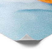 Poster Macro Nuages. Ciel et couleurs blanches Taches. Tr (Coin)