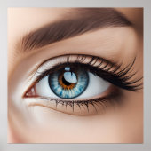 Poster Macro oeil femelle (Devant)