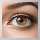 Poster Macro oeil femelle (Devant)