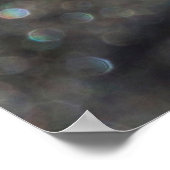 Poster Macro sable noir flou (Coin)