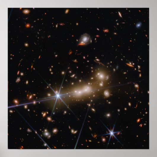 Poster MACS0647 | Effet de la lentille gravitationnelle | (Devant)