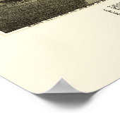 Poster Macungie, PA Carte panoramique - 1893 (Coin)