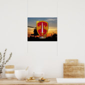 Poster MACV Conseillers militaires Patch de guerre du Vie (Cuisine)