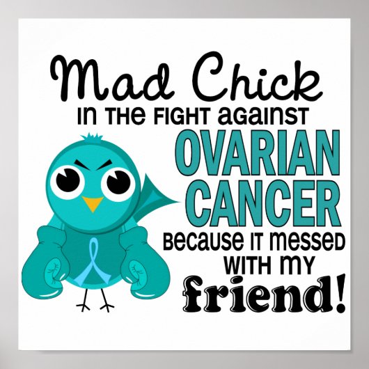 Poster Mad Chick 2 Ami Cancer de l'ovaire (Devant)