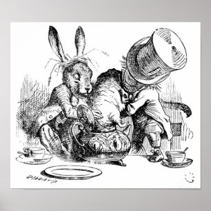 Poster Mad Hatter, Dormouse et March Hare