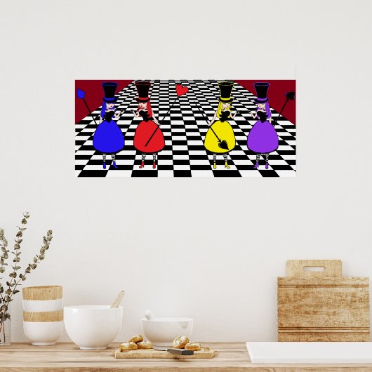 Poster Mad Hatter Ladies in Waiting (Cuisine)