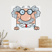 Poster Mad Professeur (Cuisine)