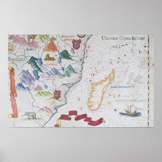 Poster Madagascar et la côte est-africaine (Devant)